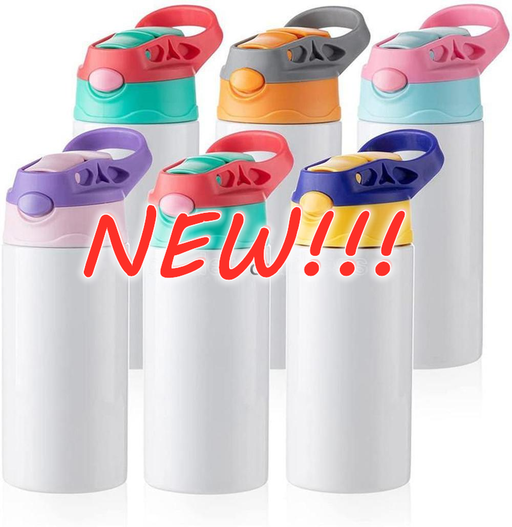 12OZ Sublimation Blanks Kids Tumbler Baby Bottle Sippy Cups White Water Bottle with Straw and Portable Lid 5 Color Lids Fast Shipping, As pics
12OZ Sublimation Blanks Kids Tumbler Baby Bottle Sippy Cups White Water Bottle with Straw and Portable Lid 5 Color Lids Fast Shipping, As pics