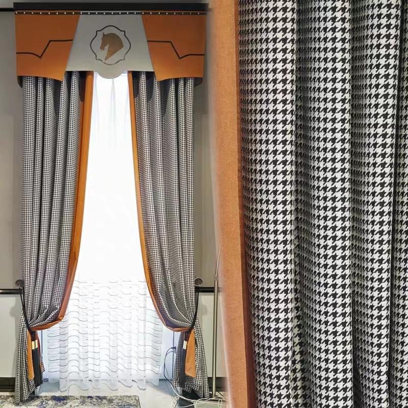 Curtain & Drapes Classical Chinese Splicing Chenille Light Luxury Simple Nordic Blackout Curtains For Living Dining Room Bedroom
Curtain & Drapes Classical Chinese Splicing Chenille Light Luxury Simple Nordic Blackout Curtains For Living Dining Room Bedroom