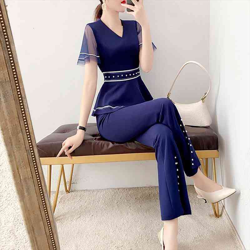 Pants Suit Women Ladies Summer Two-piece Suit Lady Fashion 2-piece Set Business Wear Goddess Fan Pants Two-piece C, White
Pants Suit Women Ladies Summer Two-piece Suit Lady Fashion 2-piece Set Business Wear Goddess Fan Pants Two-piece C, White