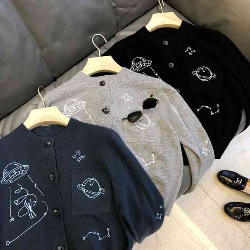 Women's Sweaters Fancy Nomikuma of cartoons embroidered with Korean cardigan mesh long sleeve neck jumper -autumn tops 6z58 UAO8, 1# shoe box
Women's Sweaters Fancy Nomikuma of cartoons embroidered with Korean cardigan mesh long sleeve neck jumper -autumn tops 6z58 UAO8, 1# shoe box