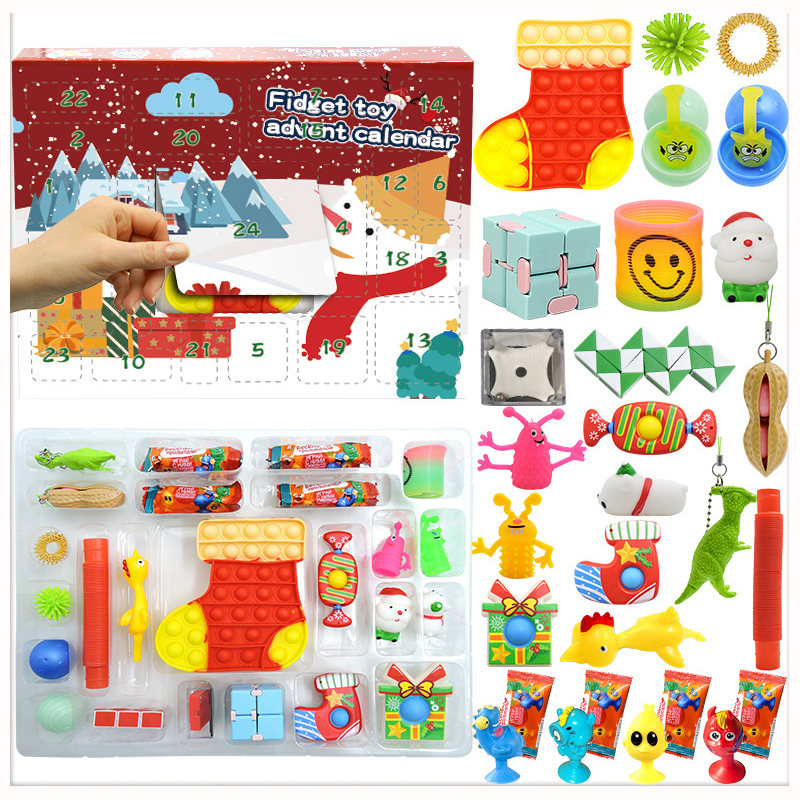 24PC Set Christmas Fidget Toys Party Favor Advent Calender Blind Box Gifts Dimple Decompression Toy Soft Squeeze Logical Reasoning Training Novelty Gift
24PC Set Christmas Fidget Toys Party Favor Advent Calender Blind Box Gifts Dimple Decompression Toy Soft Squeeze Logical Reasoning Training Novelty Gift
