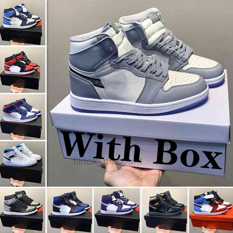 Mens 1 high OG basketball shoes 1s University Blue silver royal toe black metallic gold mid smoke grey UNC Patent men women Sneakers
Mens 1 high OG basketball shoes 1s University Blue silver royal toe black metallic gold mid smoke grey UNC Patent men women Sneakers