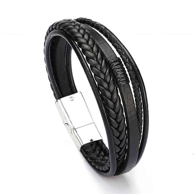 Bangle Charm Bracelets Jewelry Fashion Leather Rope Hand Woven Men's National Style