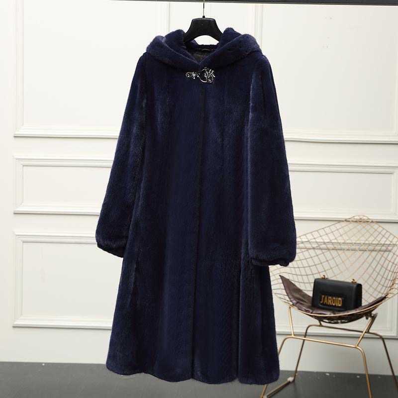 Women's Fur & Faux Natural Coat Mink Woman Long Style Hooded Autumn/winter 2021 Whole Large Size Female, Black
Women's Fur & Faux Natural Coat Mink Woman Long Style Hooded Autumn/winter 2021 Whole Large Size Female, Black