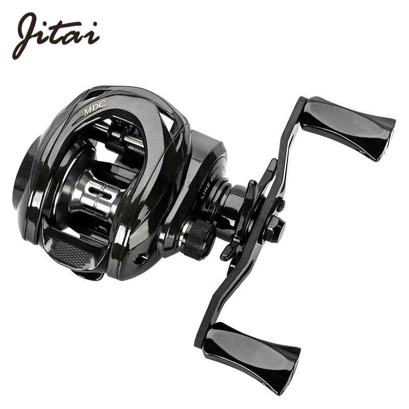 Jitai Fishing Reel Handle Carbon Fibre Aluminum Alloy Knob For Baitcasting Fish Tackle Accessory 210727