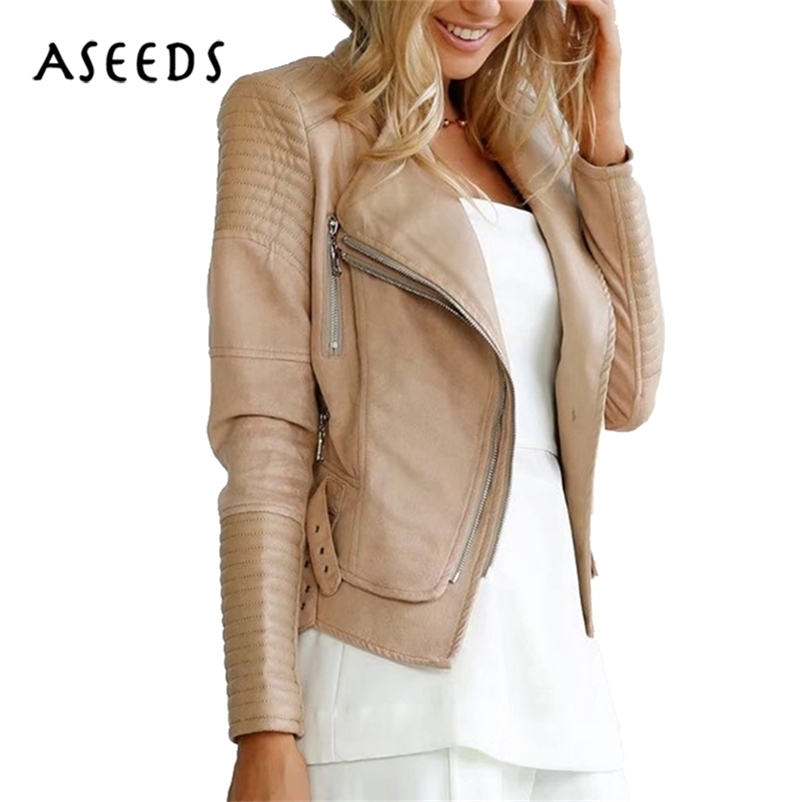 Designer zipper suede jacket ladies woman winter coats black faux PU leather jacket women motorcycle biker jackets streetwear 211108, Khaki
Designer zipper suede jacket ladies woman winter coats black faux PU leather jacket women motorcycle biker jackets streetwear 211108, Khaki