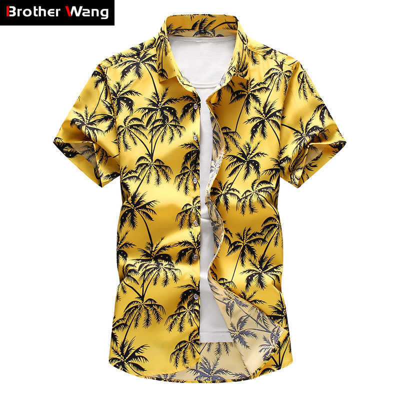 Summer Men's Hawaiian Shirt Fashion Casual Printing Short Sleeve Flower Male Brand Plus Size 5XL 6XL 7XL 210721, 9017-black
Summer Men's Hawaiian Shirt Fashion Casual Printing Short Sleeve Flower Male Brand Plus Size 5XL 6XL 7XL 210721, 9017-black