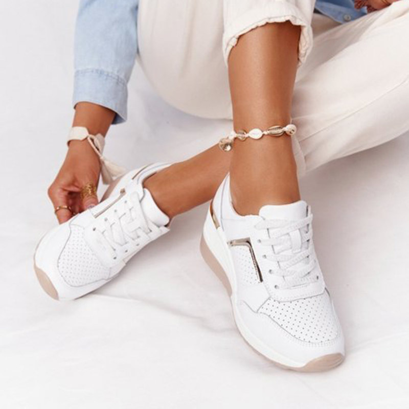New Women Sneakers Lace-Up Wedge Sports Shoes Women Volcanized Shoes Casual Platform Ladies Sneakers Comfy Women Shoes, Grey
New Women Sneakers Lace-Up Wedge Sports Shoes Women Volcanized Shoes Casual Platform Ladies Sneakers Comfy Women Shoes, Grey