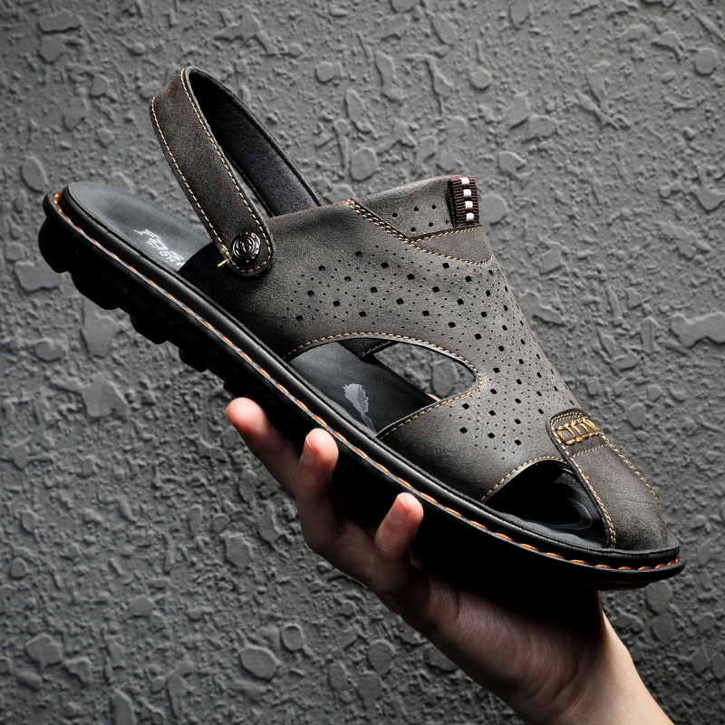 sandals will see leather sandals for outdoor men breathable beach flip flops interior fashion slides man flat slippers zntl, Black
sandals will see leather sandals for outdoor men breathable beach flip flops interior fashion slides man flat slippers zntl, Black