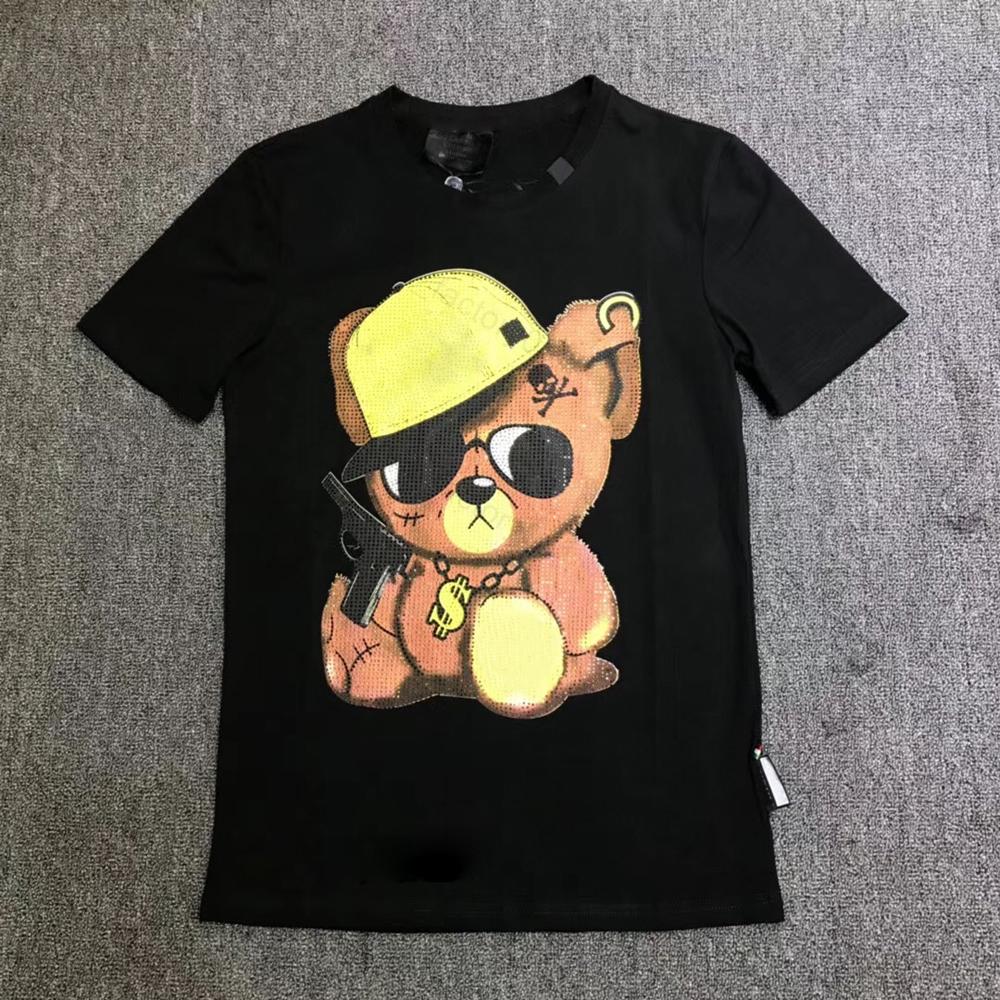 Phillip Plain Men designer PP Skull Diamond t shirt Short sleeve Dollar Brown bear Brand tee O-Neck high Quality Skulls TShirt tees tops 22, White;black
Phillip Plain Men designer PP Skull Diamond t shirt Short sleeve Dollar Brown bear Brand tee O-Neck high Quality Skulls TShirt tees tops 22, White;black