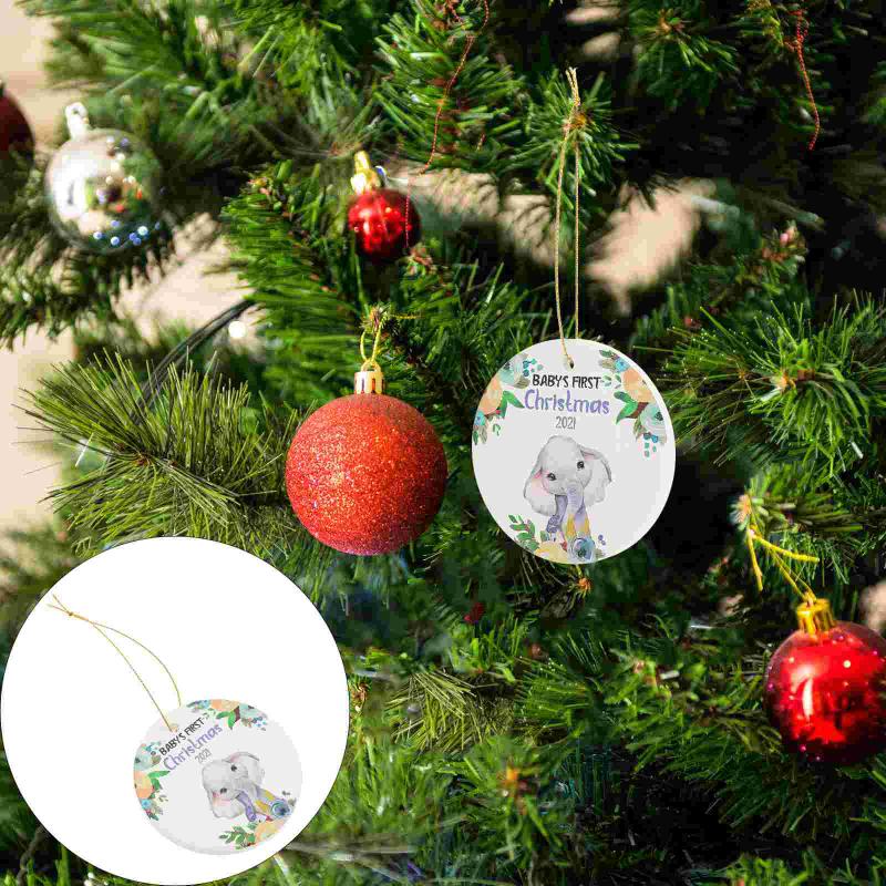Christmas Decorations Baby's First Ornaments Ceramic Single-Sided Ornament Hanging Decor
Christmas Decorations Baby's First Ornaments Ceramic Single-Sided Ornament Hanging Decor