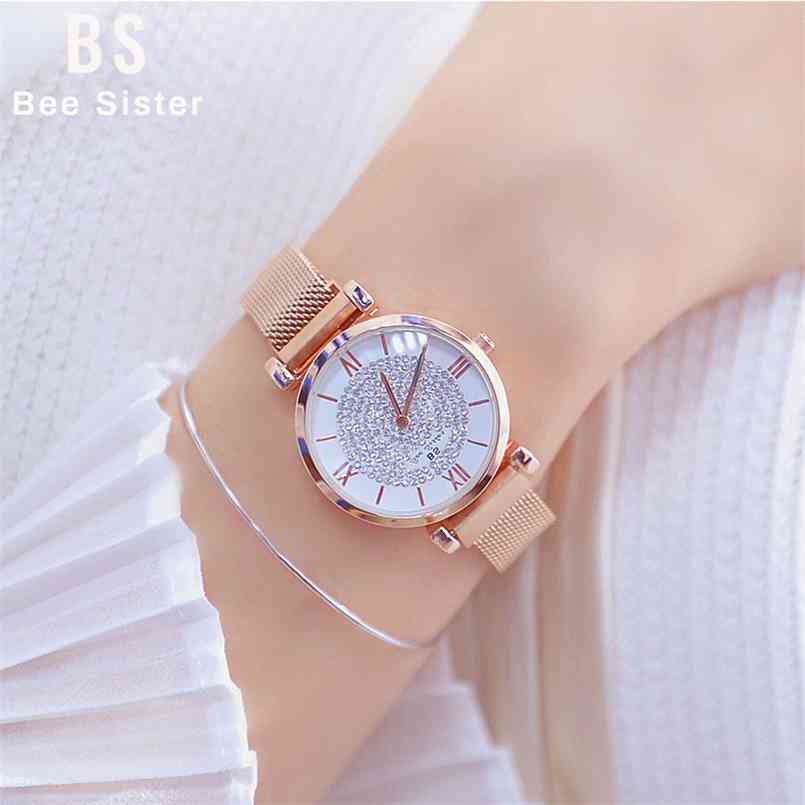 Women Watches luxury brand Simple Dress Ladies Wrist Stainless Steel Magnet Buckle Watch Montre Femme 210707, Rose-gold
Women Watches luxury brand Simple Dress Ladies Wrist Stainless Steel Magnet Buckle Watch Montre Femme 210707, Rose-gold