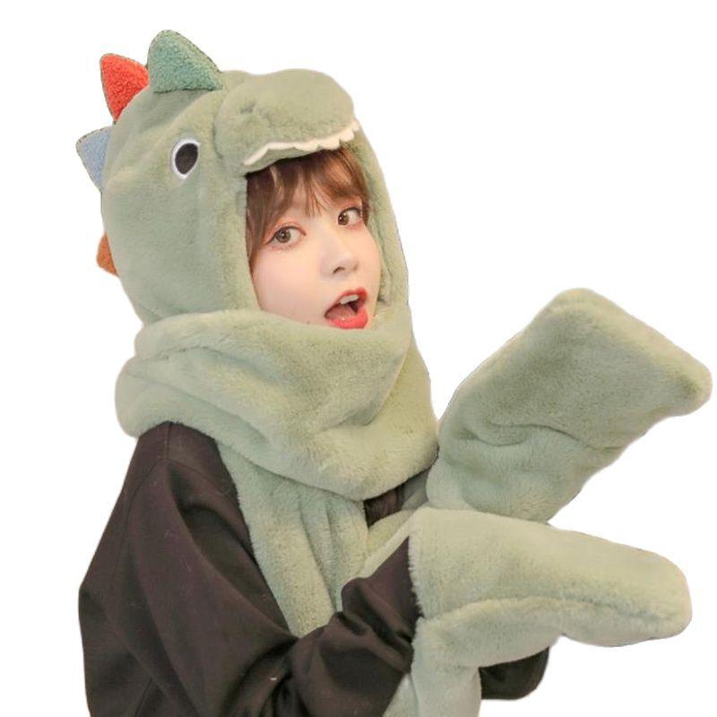 Hats, Scarves & Gloves Sets Doit 2021 Cute Dinosaur Women Winter Warm Plush One-Piece Hat Scarf Beanies Fur Set Lady Girls Thermal Hooded Ea
Hats, Scarves & Gloves Sets Doit 2021 Cute Dinosaur Women Winter Warm Plush One-Piece Hat Scarf Beanies Fur Set Lady Girls Thermal Hooded Ea