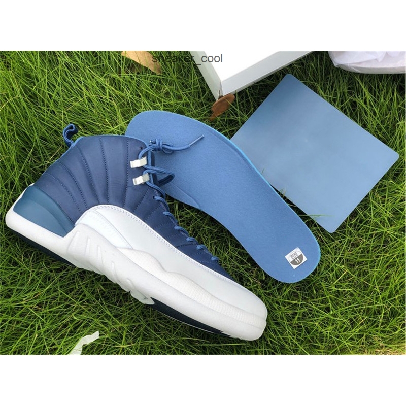 Air 12 Indigo Stone Blue Legend Blue Obsidian Basketball Shoes Men Real Carbon Fiber Outdoor Sneakers Sports With Box
Air 12 Indigo Stone Blue Legend Blue Obsidian Basketball Shoes Men Real Carbon Fiber Outdoor Sneakers Sports With Box