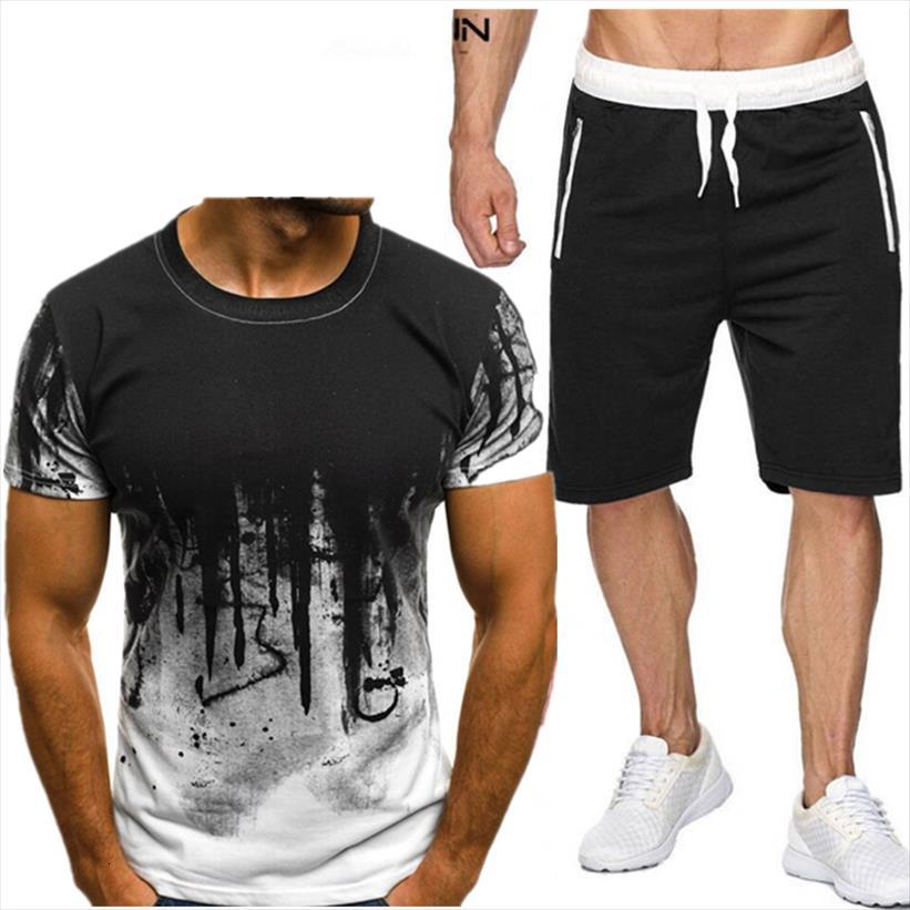 casual sportswear clothing summer suit men tracksuits fitness sports short sleeved t shirt shorts 2 piece set, Gray
casual sportswear clothing summer suit men tracksuits fitness sports short sleeved t shirt shorts 2 piece set, Gray