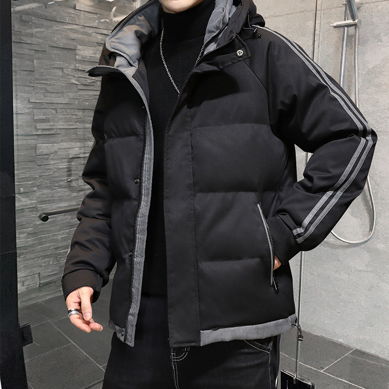 men's coat autumn and winter 2021 new men's korean fashion short thickened down cotton padded et men, Black
men's coat autumn and winter 2021 new men's korean fashion short thickened down cotton padded et men, Black