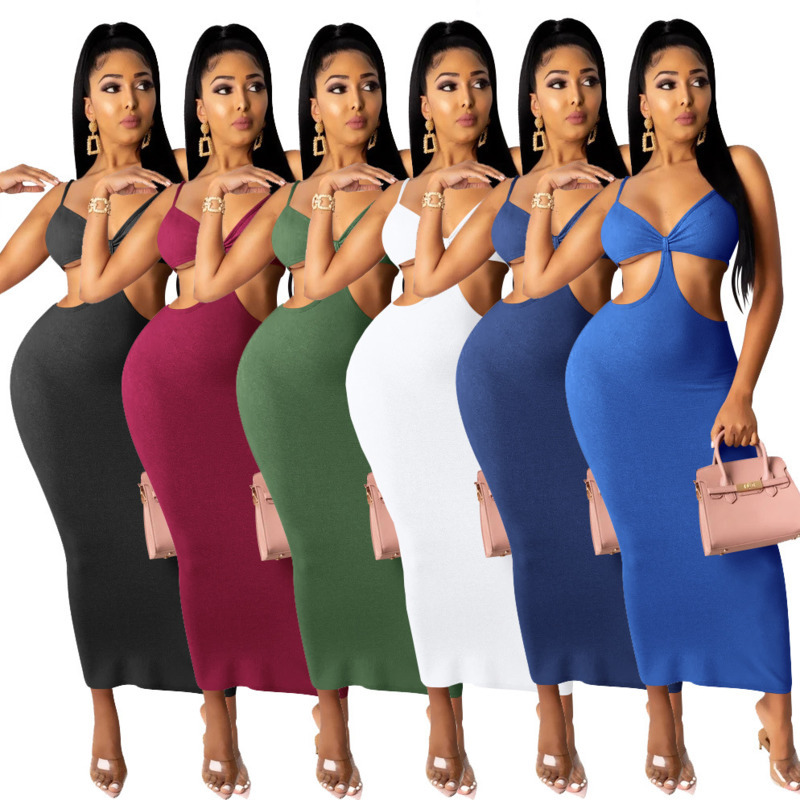 Women Irregular Bandage Open Back Suspender Dress Solid Color Slim Long Fashion Spring Summer 11B791 210525, H0031 black
Women Irregular Bandage Open Back Suspender Dress Solid Color Slim Long Fashion Spring Summer 11B791 210525, H0031 black