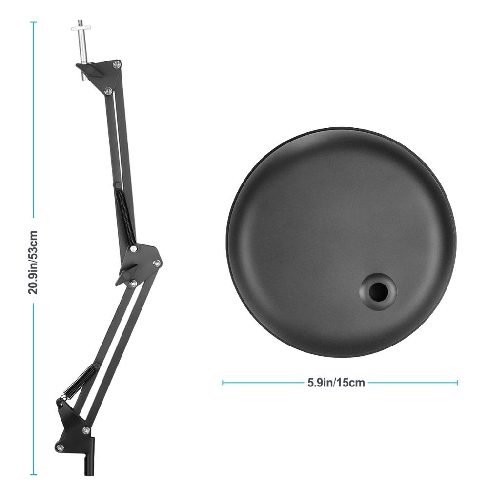 Adjustable Desktop Suspension Boom Scissor Arm Stand Holder with Base for Logitech Webcam C922 C930e C930 C920 C615