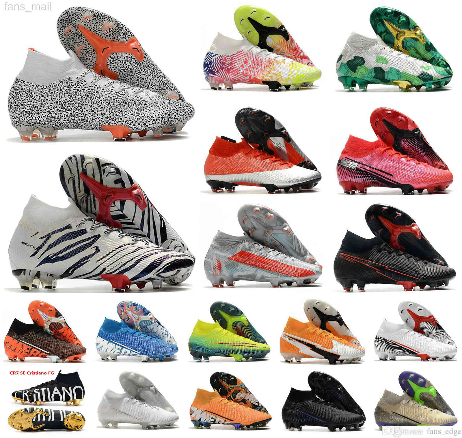 Top Quality CR7 Mercurial Superfly Safari Soccer Shoes Korea Elite Neymar Future Lab VII 7 Crimson FG Mens Youth Kids Boys Football Boots Size US 3-11, As picture #3
Top Quality CR7 Mercurial Superfly Safari Soccer Shoes Korea Elite Neymar Future Lab VII 7 Crimson FG Mens Youth Kids Boys Football Boots Size US 3-11, As picture #3