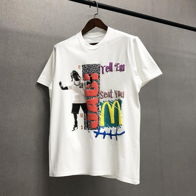 Travis Scott T-shirt TS McDonald's joint high street loose short-sleeved trend foam printing spoof hip-hop Men s Clothing, White;black
Travis Scott T-shirt TS McDonald's joint high street loose short-sleeved trend foam printing spoof hip-hop Men s Clothing, White;black