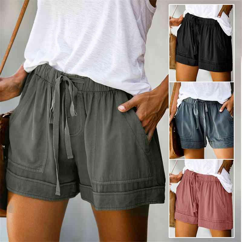 Summer Casual Womens Shorts Ladies Beach Harajuku Plus Size High Waist Fashion Short Pants Women Streetwear 210603, Pink
Summer Casual Womens Shorts Ladies Beach Harajuku Plus Size High Waist Fashion Short Pants Women Streetwear 210603, Pink