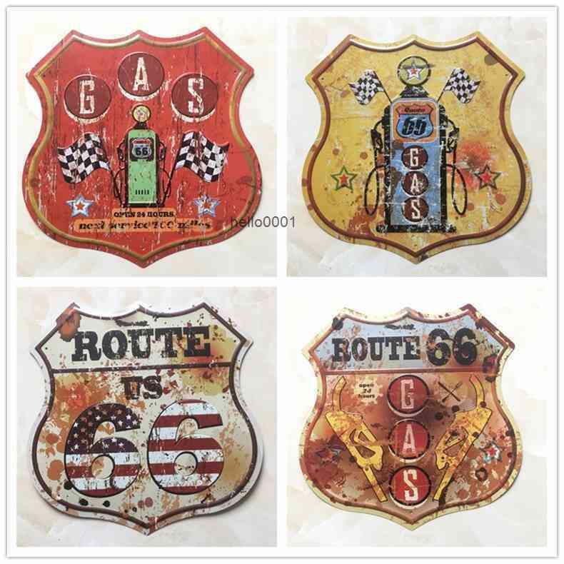 Route 66 Shield Shape Vintage Metal Signs Signboard For Gas Station Garage Retro Plaque Decorative Painting Plate 30.5*30CM D001
Route 66 Shield Shape Vintage Metal Signs Signboard For Gas Station Garage Retro Plaque Decorative Painting Plate 30.5*30CM D001