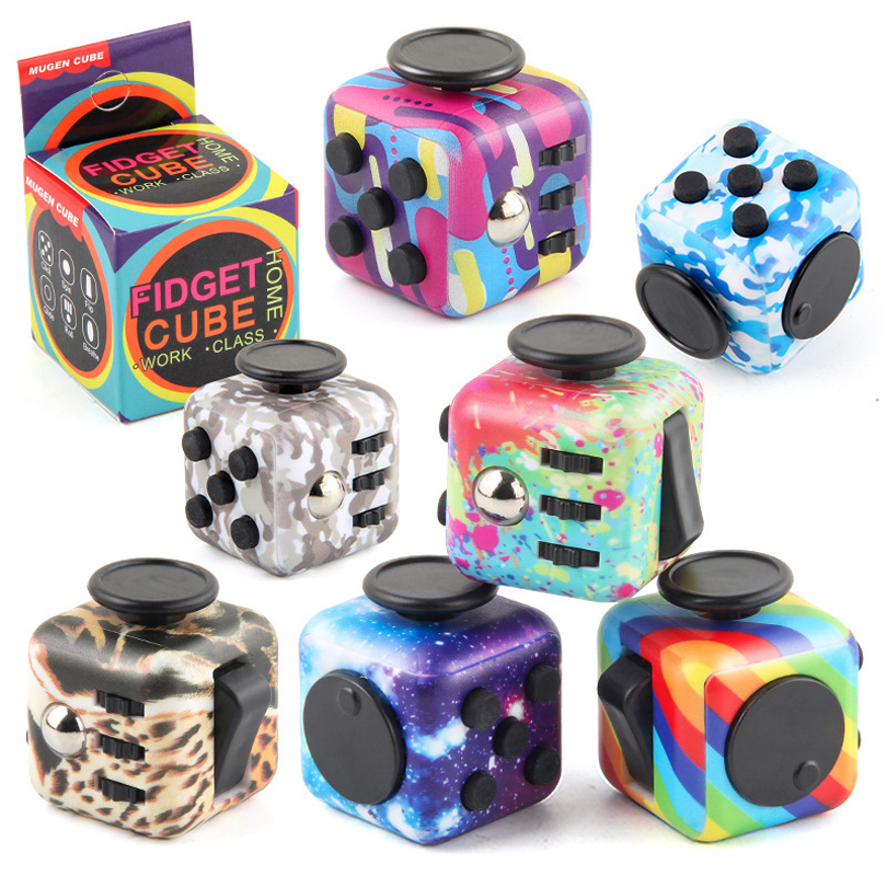

DHL Fidget Cube Sensory Toy Stress Anxiety Relief Mini Relaxing Toys for Kids Adults-Antsy Pressure Relieving Gift Idea Soft Material Decompression Dice 1.3*1.3*1.3 in