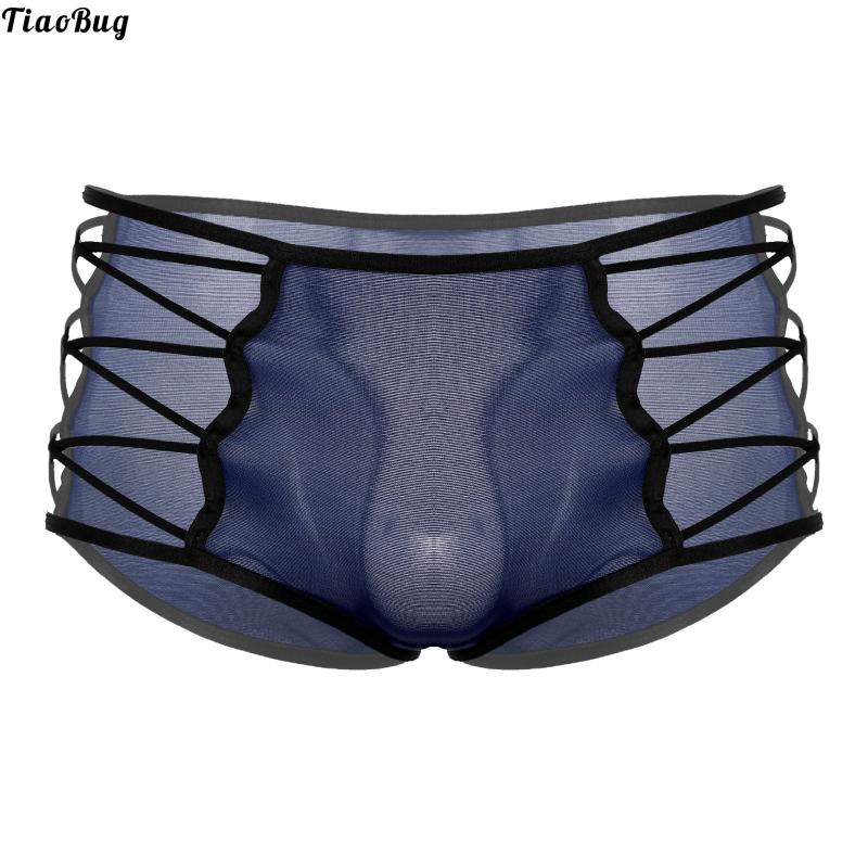 Underpants TiaoBug Men Hollow Out Silky Panties Crisscross Mid Waist Cotton Translucent Sexy Underwear Trunks For Casual Bedtime, Black
Underpants TiaoBug Men Hollow Out Silky Panties Crisscross Mid Waist Cotton Translucent Sexy Underwear Trunks For Casual Bedtime, Black