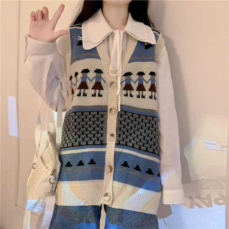 Knitted sweater vest jacket women autumn and winter models Japanese design sense long-sleeved shirt two-piece suit/single 210526, Bottoming shirt
Knitted sweater vest jacket women autumn and winter models Japanese design sense long-sleeved shirt two-piece suit/single 210526, Bottoming shirt