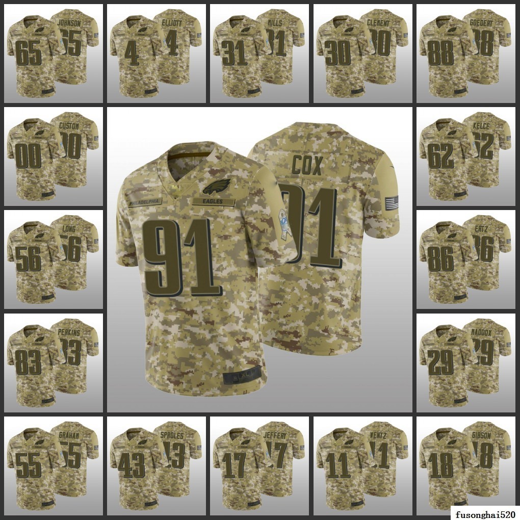 Custom PhiladelphiaEaglesMen #11 Carson Wentz 17 Alshon Jeffery 86 Zach Ertz Custom Women Youth Camo Salute to Service Jersey
Custom PhiladelphiaEaglesMen #11 Carson Wentz 17 Alshon Jeffery 86 Zach Ertz Custom Women Youth Camo Salute to Service Jersey