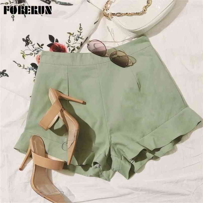 FORERUN Women's Shorts Fashion Summer Ruffle Cotton Solid Zipper Short Pants 210719, Black women shorts
FORERUN Women's Shorts Fashion Summer Ruffle Cotton Solid Zipper Short Pants 210719, Black women shorts