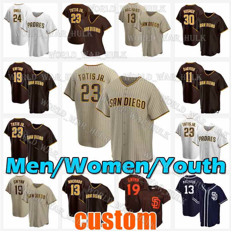 San Diego Baseball Jersey 23 Fernando Tatis Jr Padre Manny Machado 19 Tony Gwynn 54 Austin Adams Craig Stammen Keone Kela Custom, Blue;black
San Diego Baseball Jersey 23 Fernando Tatis Jr Padre Manny Machado 19 Tony Gwynn 54 Austin Adams Craig Stammen Keone Kela Custom, Blue;black