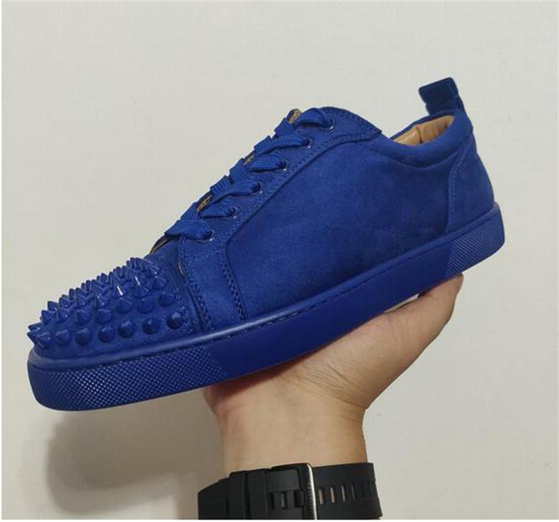 2021 Red Bottom Low Cut Spikes Flats Casual Shoes Black Blue Suede Silver Diamond High Quality Men Women Sneakers With Box Dust Bag
2021 Red Bottom Low Cut Spikes Flats Casual Shoes Black Blue Suede Silver Diamond High Quality Men Women Sneakers With Box Dust Bag