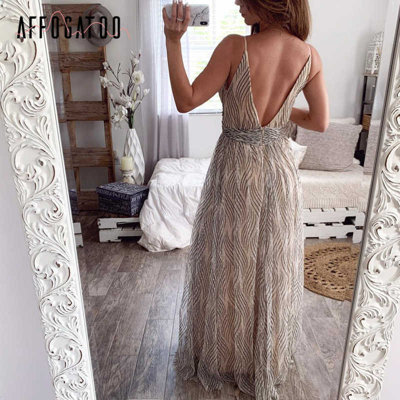 Affogatoo Sexy v neck backless summer pink dres Elegant lace evening maxi es female Holiday long party ladies 210623