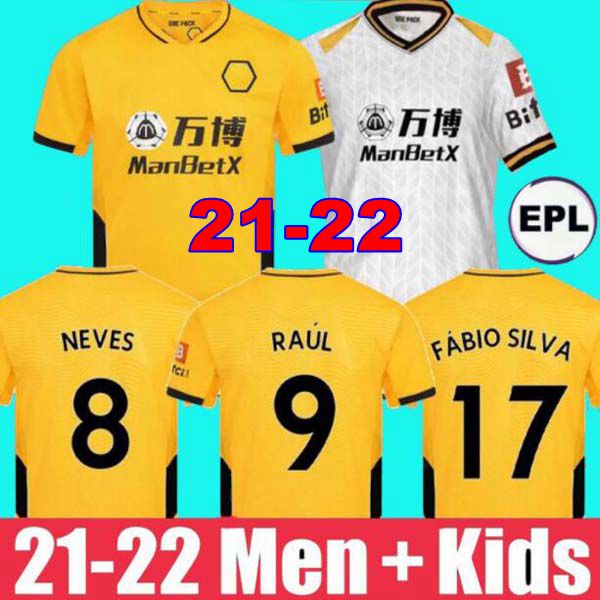 Wolves Soccer Jerseys SEMEDO RAUL NETO NEVES 21 22 Wolves 2 Boly J.OTTO PODENCE FAIO SILVA Football SAISS Shirts J.MOUTINHO ADAMA Men + Kids Kits tops Uniforms camiseta, Gk adult
Wolves Soccer Jerseys SEMEDO RAUL NETO NEVES 21 22 Wolves 2 Boly J.OTTO PODENCE FAIO SILVA Football SAISS Shirts J.MOUTINHO ADAMA Men + Kids Kits tops Uniforms camiseta, Gk adult