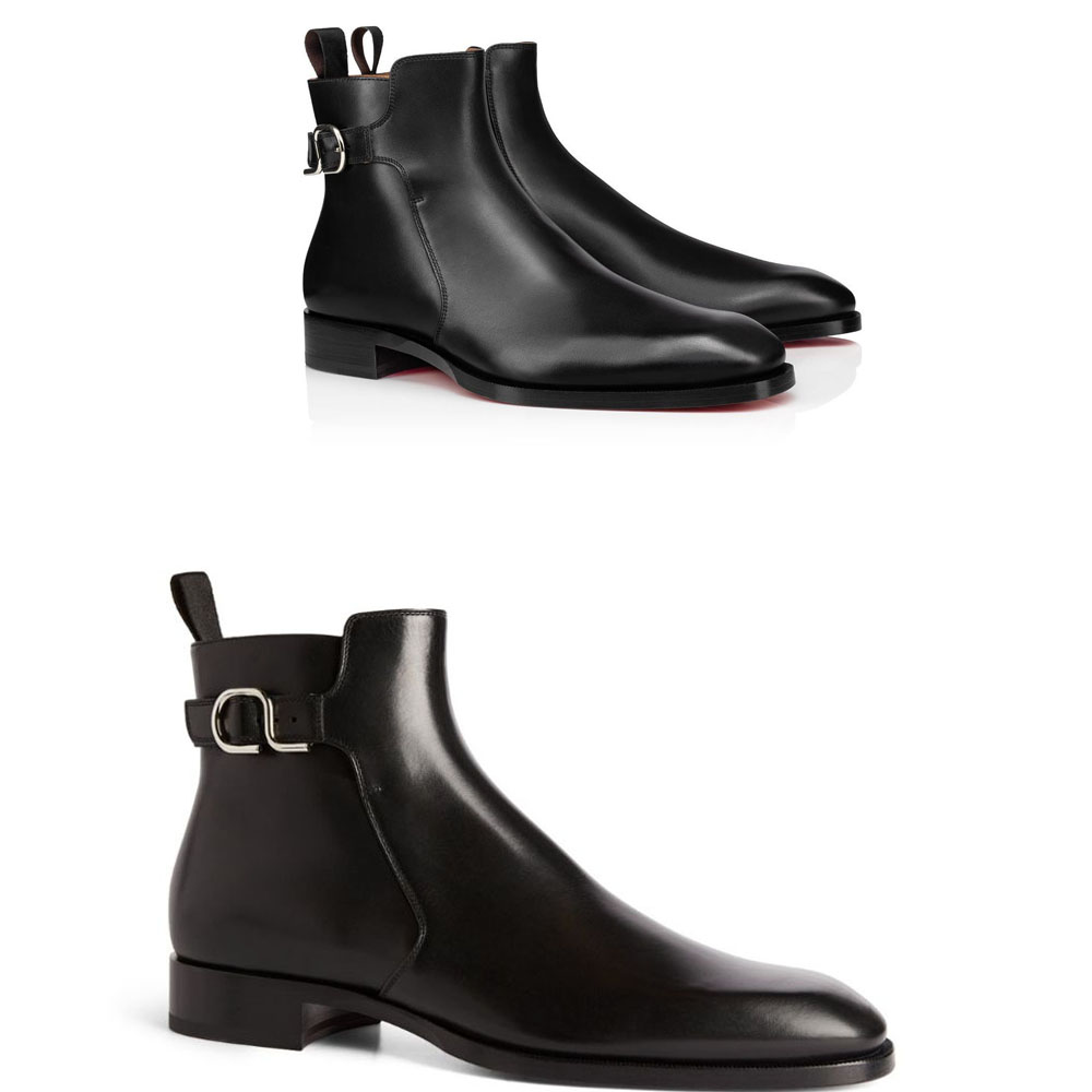 Mens red bottom Boots rubber shoes men ankle boots valido black genuine leather flats booty zipper with buckle low heel party wedding dress
Mens red bottom Boots rubber shoes men ankle boots valido black genuine leather flats booty zipper with buckle low heel party wedding dress