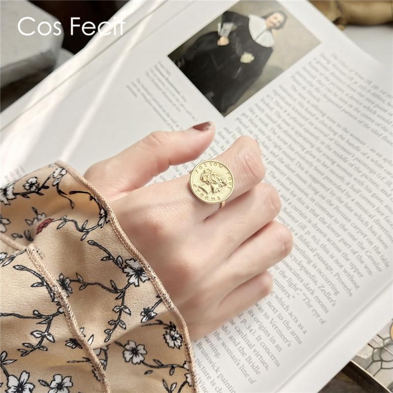 Cluster Rings CosFecit 925 Sterling Silver Gold Color Figure Trendy Luxury Classic Big Index Finger Ring Female Party Jewelry, Golden;silver
Cluster Rings CosFecit 925 Sterling Silver Gold Color Figure Trendy Luxury Classic Big Index Finger Ring Female Party Jewelry, Golden;silver