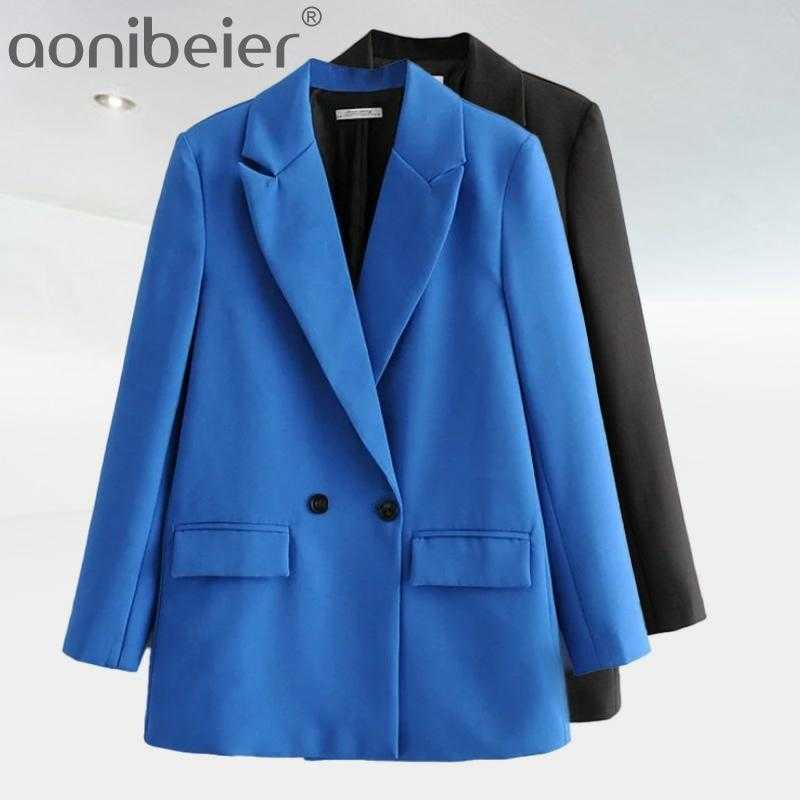 Women Chic Office Lady Double Breasted Blazer Vintage Coat Fashion Notched Collar Long Sleeve Outerwear Stylish Tops 210604, Light brown
Women Chic Office Lady Double Breasted Blazer Vintage Coat Fashion Notched Collar Long Sleeve Outerwear Stylish Tops 210604, Light brown
