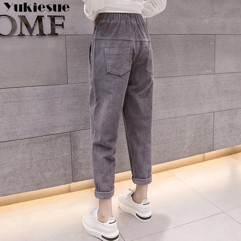 Harem Pants Women' Trousers With High Waist Female Loose Casual Corduroy Womens Large Size for Women Pant Plus size 210518, Gray
Harem Pants Women' Trousers With High Waist Female Loose Casual Corduroy Womens Large Size for Women Pant Plus size 210518, Gray