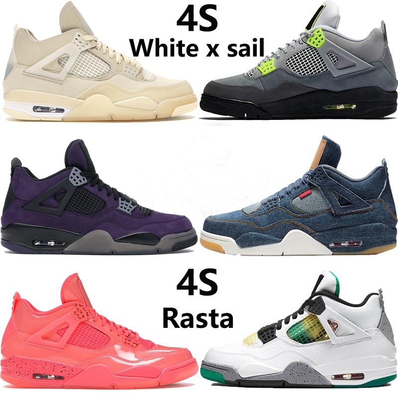 White x sail 4 4s mens basketball shoes Travis purple SE Neon rasta denim game royal Jumpman trainers sneakers, Green-metallic
White x sail 4 4s mens basketball shoes Travis purple SE Neon rasta denim game royal Jumpman trainers sneakers, Green-metallic