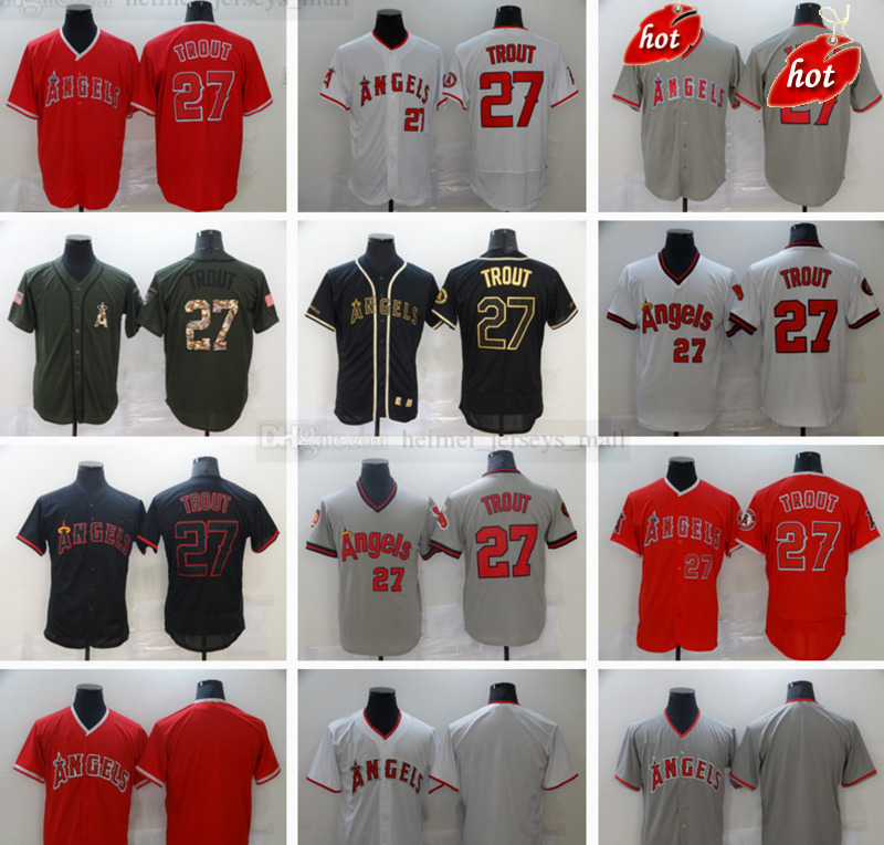 Stitched 27 Mike Baseball Trout Jerseys Top Quality Gray White Black Red Jersey Blank No Number Name, Same as picture
Stitched 27 Mike Baseball Trout Jerseys Top Quality Gray White Black Red Jersey Blank No Number Name, Same as picture