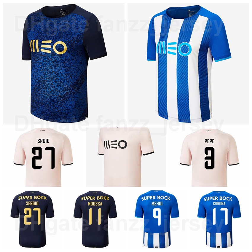 21-22 FC Porto Soccer Jersey Home 29 SOARES 11 MAREGA 17 CORONA 10 NAKAJIMA 13 ALEX TELLES 20 ZE LUIS 25 OTAVIO PEPE SHOYA 9 ABOUBAKAR 1 CASILLAS Football Shirt Kits, With patch
21-22 FC Porto Soccer Jersey Home 29 SOARES 11 MAREGA 17 CORONA 10 NAKAJIMA 13 ALEX TELLES 20 ZE LUIS 25 OTAVIO PEPE SHOYA 9 ABOUBAKAR 1 CASILLAS Football Shirt Kits, With patch
