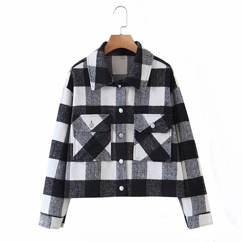 Vintage Stylish Pockets Oversized Plaid Jacket Coat Women Fashion Lapel Collar Long Sleeve Loose Outerwear Chic Tops 210520, Multi
Vintage Stylish Pockets Oversized Plaid Jacket Coat Women Fashion Lapel Collar Long Sleeve Loose Outerwear Chic Tops 210520, Multi