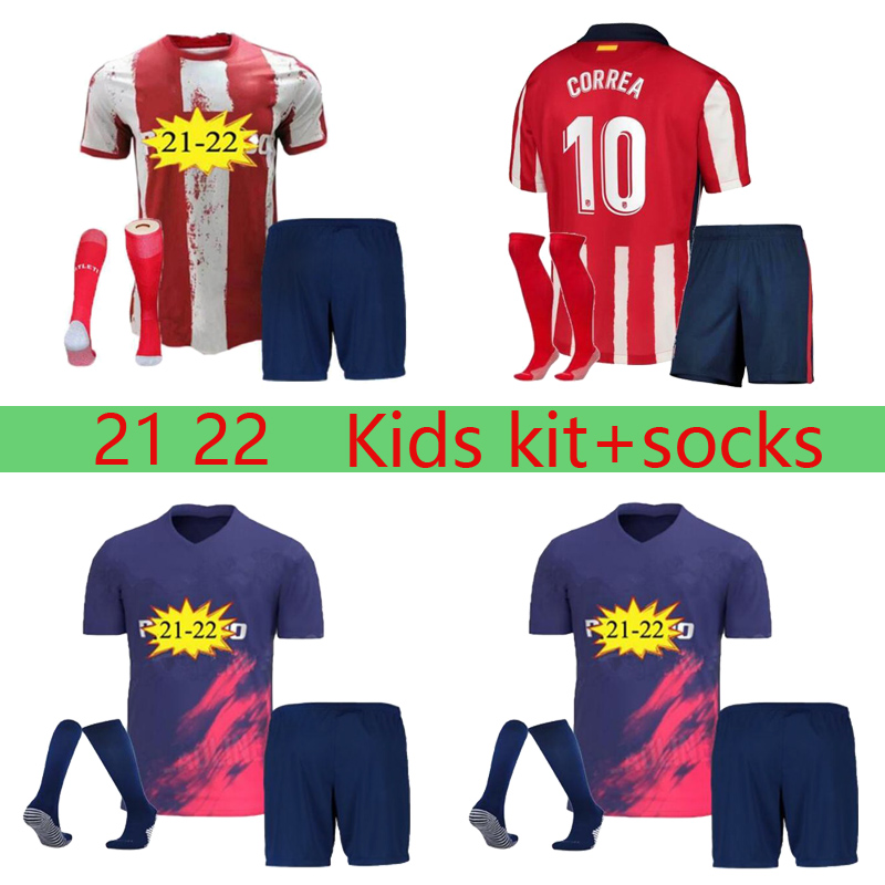 kids kit +socks JOAO FELIX SUAREZ Madrid Soccer Jerseys 2021 2022 SAUL Camisetas 21 22 LLORENTE CORREA Football Shirt Men Kids Kit set uniform
kids kit +socks JOAO FELIX SUAREZ Madrid Soccer Jerseys 2021 2022 SAUL Camisetas 21 22 LLORENTE CORREA Football Shirt Men Kids Kit set uniform