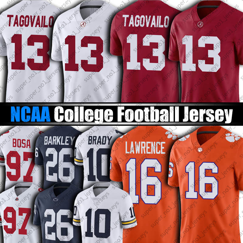 NCAA Alabama Crimson Tide 13 Tua Tagovailo Jersey 16 Trevor Lawrence Jerseys Clemson Tigers College Football 10 Tom Brady Joe Burrow Travis, Black;red
NCAA Alabama Crimson Tide 13 Tua Tagovailo Jersey 16 Trevor Lawrence Jerseys Clemson Tigers College Football 10 Tom Brady Joe Burrow Travis, Black;red