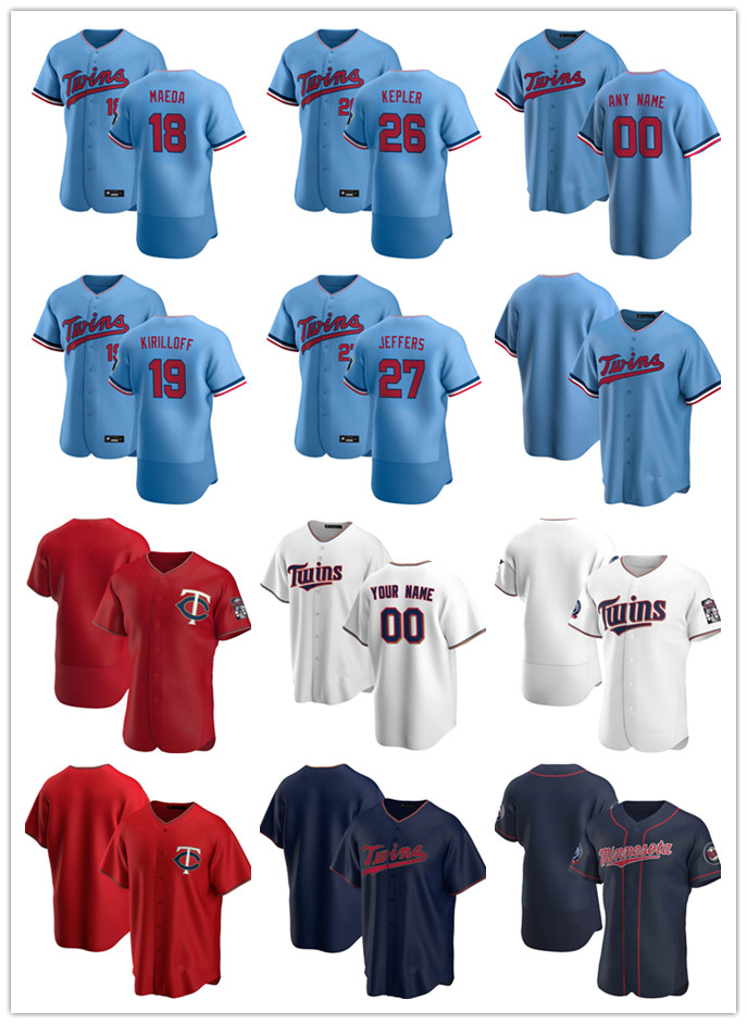 Custom Jersey Mens women Youth Minnesota Twins 27 Ryan Jeffers 26 Max Kepler 19 Alex Kirilloff 18 Kenta Maeda Baseball Jerseys, Blue;black
Custom Jersey Mens women Youth Minnesota Twins 27 Ryan Jeffers 26 Max Kepler 19 Alex Kirilloff 18 Kenta Maeda Baseball Jerseys, Blue;black