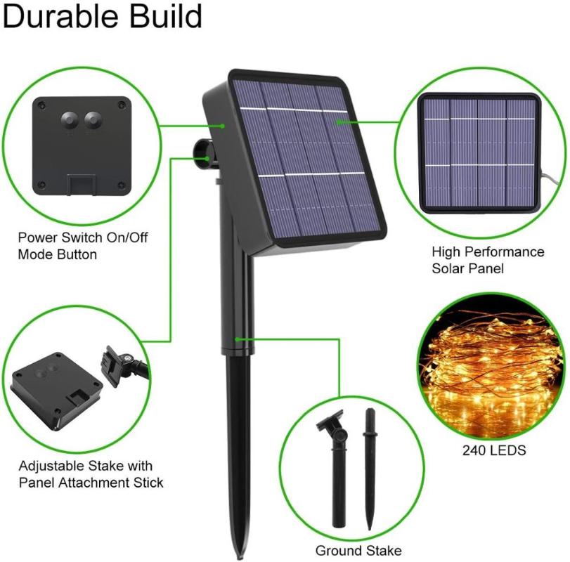 Solar Lamps Outdoor 8 Modes LED Lamp String Lights 200/300 LEDs Fairy 32m 22m Christmas Decoration Party Garland Garden Waterproof