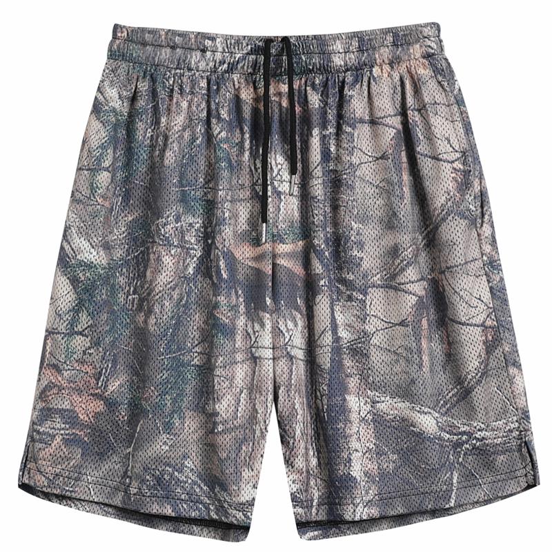 Men Tracksuit Pants Shorts Vintage High Waisted Gym Basketball Running Sport Bermuda Masculina Casual EA60XD Men's