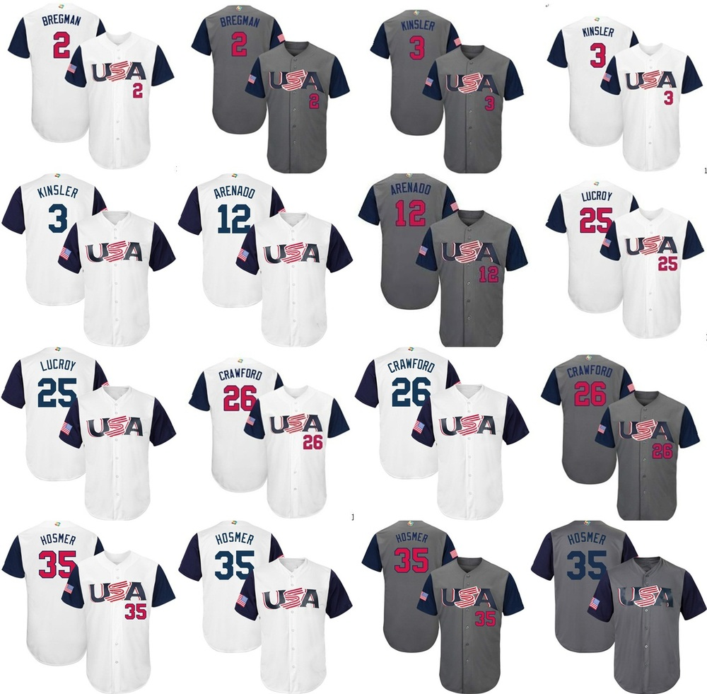 World Baseball Classic WBC Team 2017 USA Baseball Jersey 27 Giancarlo Stanton 28 Buster Posey 35 Eric Hosmer Arenado 22McCutchen Jerseys 001, 6 marcus stroman
World Baseball Classic WBC Team 2017 USA Baseball Jersey 27 Giancarlo Stanton 28 Buster Posey 35 Eric Hosmer Arenado 22McCutchen Jerseys 001, 6 marcus stroman