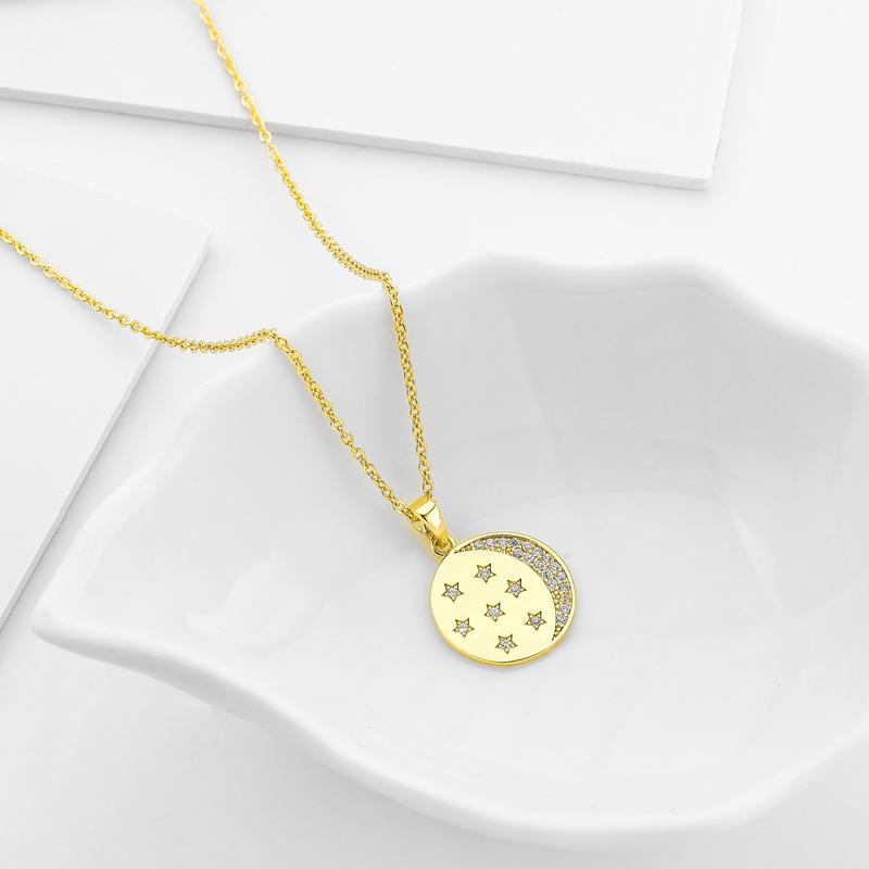 Chains Fashion Geometric Round Pendant Necklace Cz Crystal Gold Chain Eye Nekclace For Women Girlfriend Jewelry, Silver
Chains Fashion Geometric Round Pendant Necklace Cz Crystal Gold Chain Eye Nekclace For Women Girlfriend Jewelry, Silver